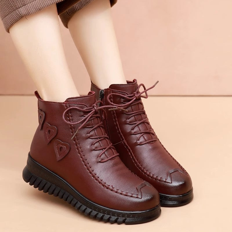 【35-41】2023 zimowe płaskie buty antypoślizgowe