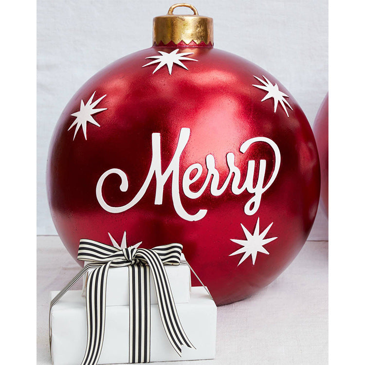 🎄Nadmuchiwana piłka dekoracyjna z PVC na Boże Narodzenie na zewnątrz🎅