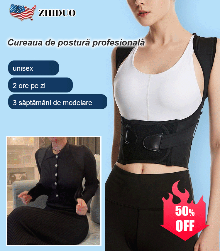 Profesjonalny pas do korekcji postawy 