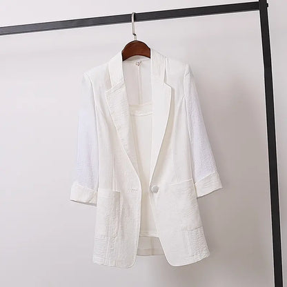 🔥【70% ZNIŻKI】【Kup 1, a 2 dostaniesz gratis】【M-4XL】2024 Nowy damski garnitur marynarski w dużym rozmiarze, swobodny i uniwersalny 