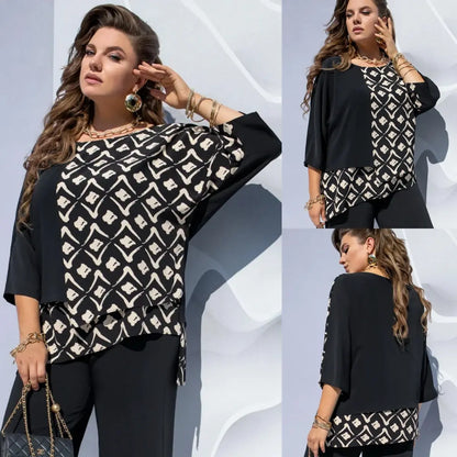 【S-5XL】❤️2024 Nowa Elegancka Koszula Damska z Okrągłym Dekoltem 
