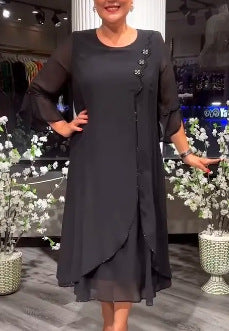 【50%OFF】【S-5XL】 2024 Noi rochii de înaltă calitate din sifon de înaltă calitate
