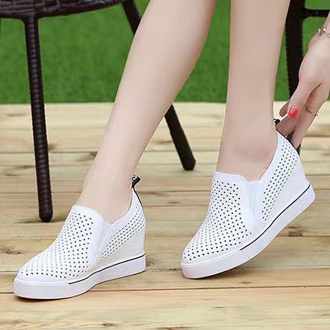 【50% ZNIŻKI】【34-41】Lato 2024, damskie buty casualowe wykonane z miękkiej skóry z grubą podeszwą 