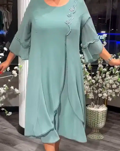 【50%OFF】【S-5XL】 2024 Noi rochii de înaltă calitate din sifon de înaltă calitate