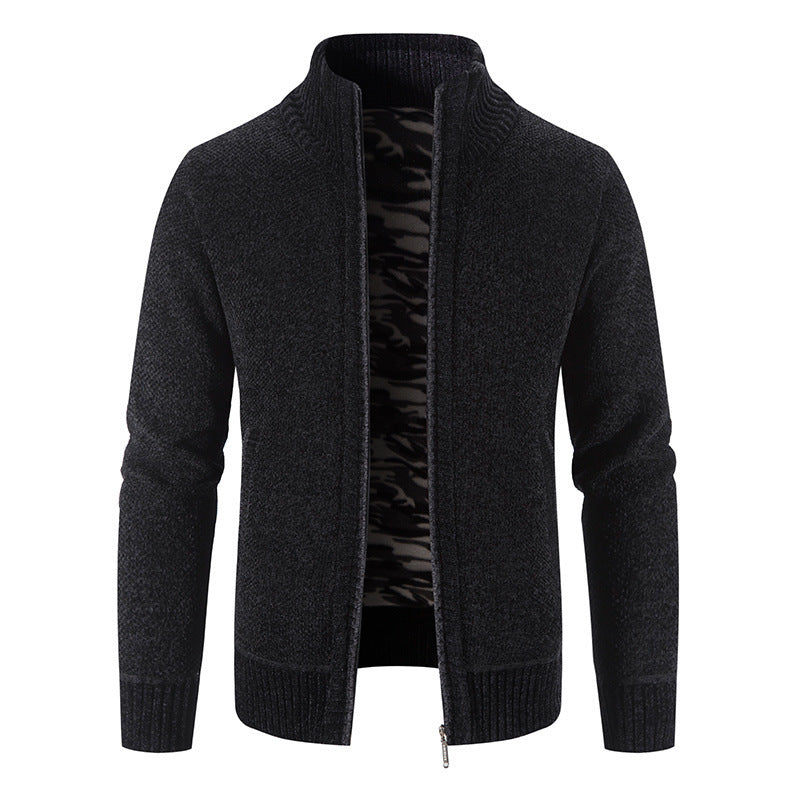 [M-3XL] 2023 nou pulover tricotat pentru bărbați plus jachetă cardigan caldă îngroșată de catifea