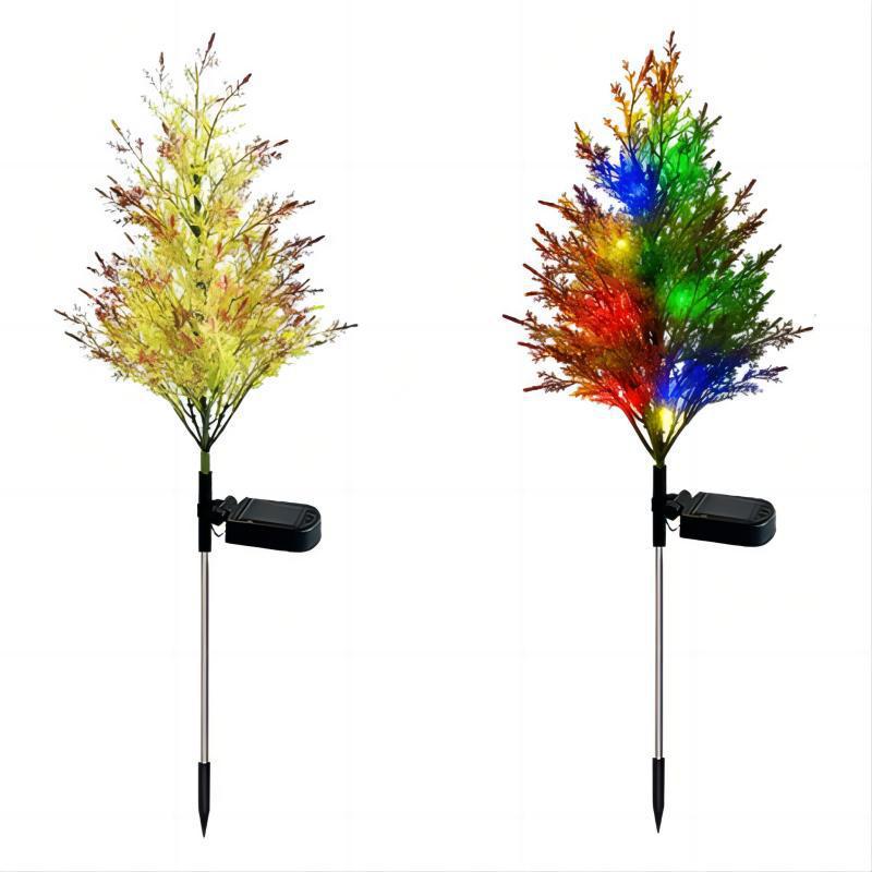 【Oferta limitowana】Lampa solarna na choinkę, zewnętrzna lampa świąteczna, lampa krajobrazowa na dziedziniec, wodoodporna, solarna, dekoracyjna, ogrodowa 