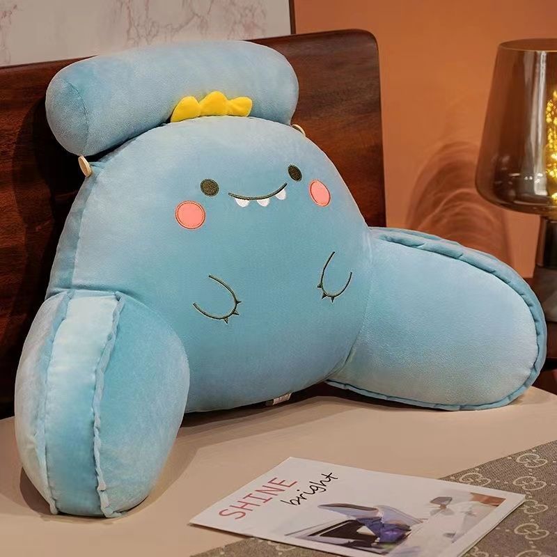 Lumbar Support Pillow Office Bed Head Cushion Soft Cover Big Backrest Sofa Dormitory Students Lumber Pad Pillow Cushion