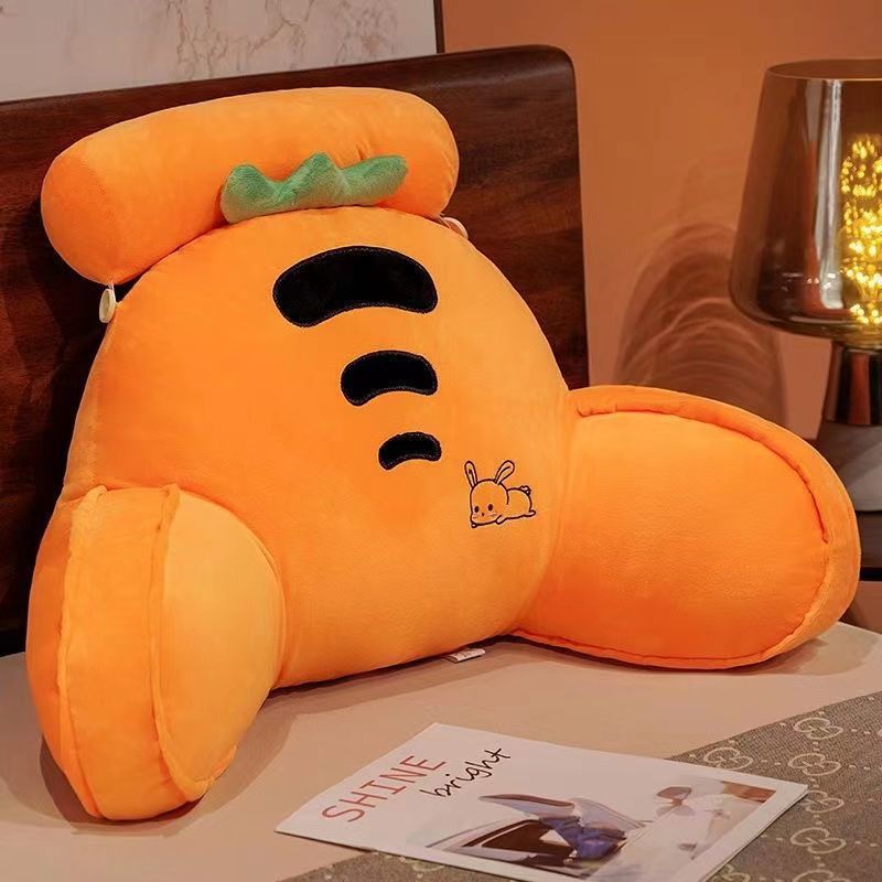 Lumbar Support Pillow Office Bed Head Cushion Soft Cover Big Backrest Sofa Dormitory Students Lumber Pad Pillow Cushion