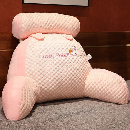 Lumbar Support Pillow Office Bed Head Cushion Soft Cover Big Backrest Sofa Dormitory Students Lumber Pad Pillow Cushion