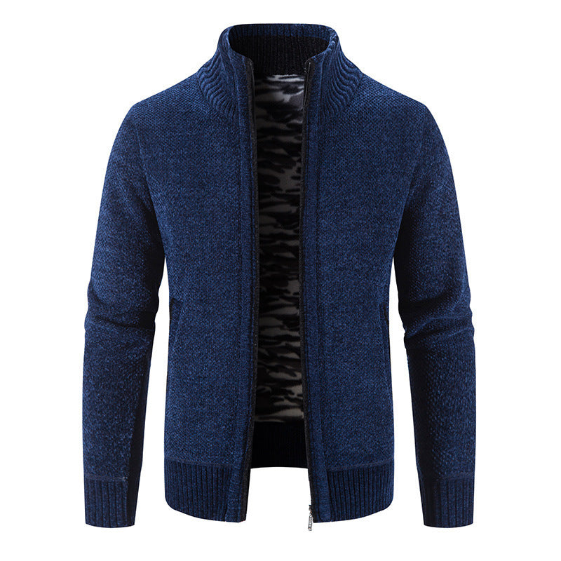 [M-3XL] 2023 nou pulover tricotat pentru bărbați plus jachetă cardigan caldă îngroșată de catifea
