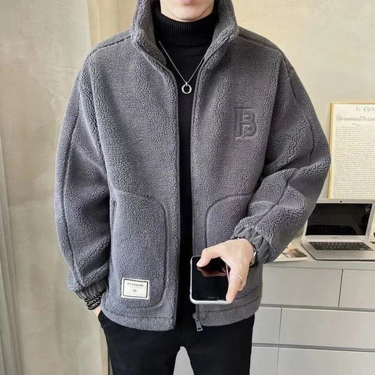【L-6XL】Zimowa kurtka polarowa, kurtka bawełniana, gruba kurtka bawełniana z wełny jagnięcej, ciepła kurtka 